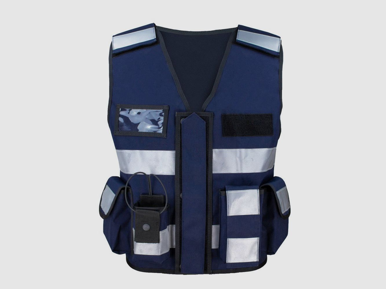 Einsatz-Warnweste Sicherheitsweste Reflektierend Navy Blau 2XL-4XL