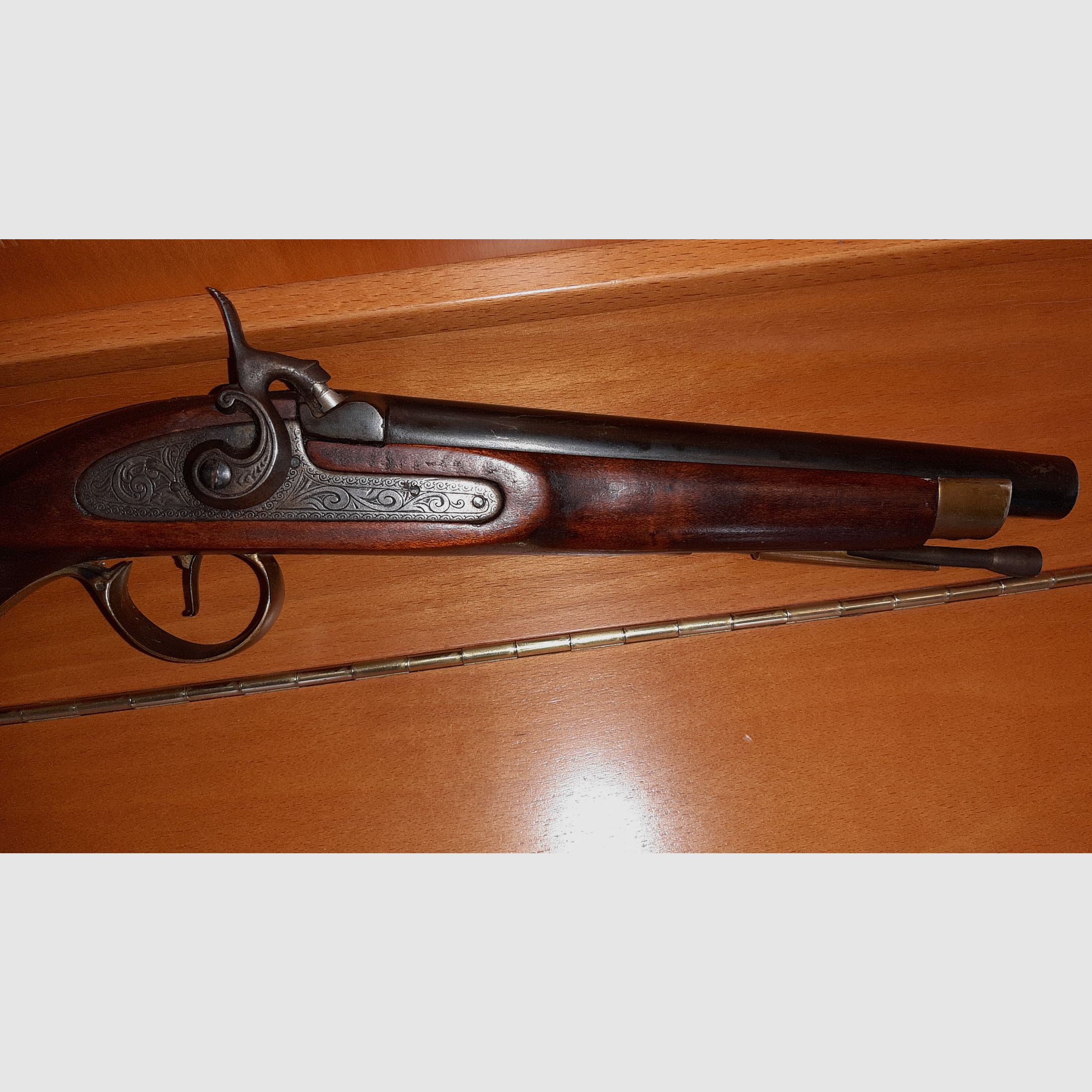 Cal. 45 muzzle-loading pistol percussion pistol made in Spain