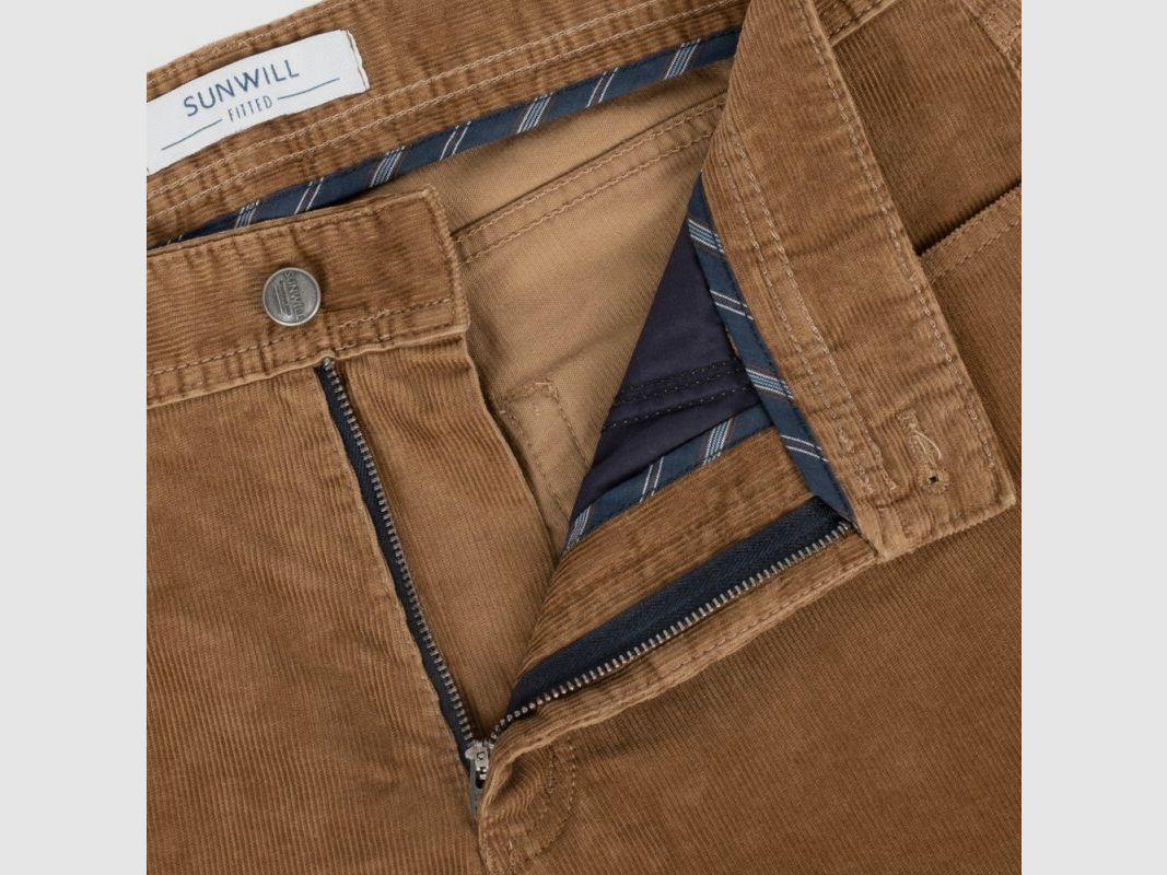 Sunwill Herren Hose Cord Fitted Fit
