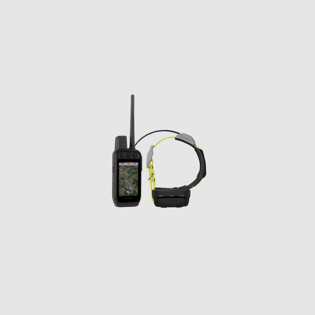 Für mehr Flexibilität bei der Jagd kann das kompakte tragbare Gerät Kit Garmin Alpha 10 K und das Trainingshalsband Atemos KT15 alleine verwendet werden