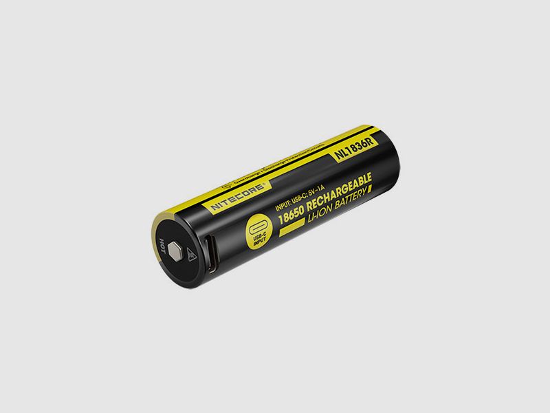 WIEDERAUFLADBARE BATTERIE / AKKU 18650 3600mAh ÜBER USB