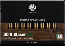 RWS .30 R Blaser Evolution Green Hunting 9,0g/139 grs 20 Stück