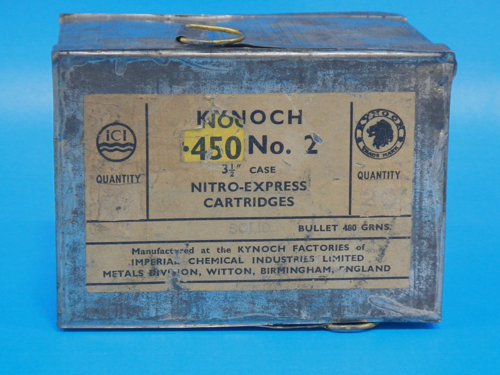 MUNITION KYNOCH CAL. 450