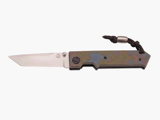 PUMA TEC Cuchillo plegable, G10 azul marrón