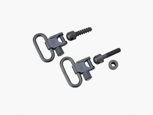 UNCLE MIKES SS BL LOOP SWIVEL SET UNCLE MIKES 1″ SS-BL
