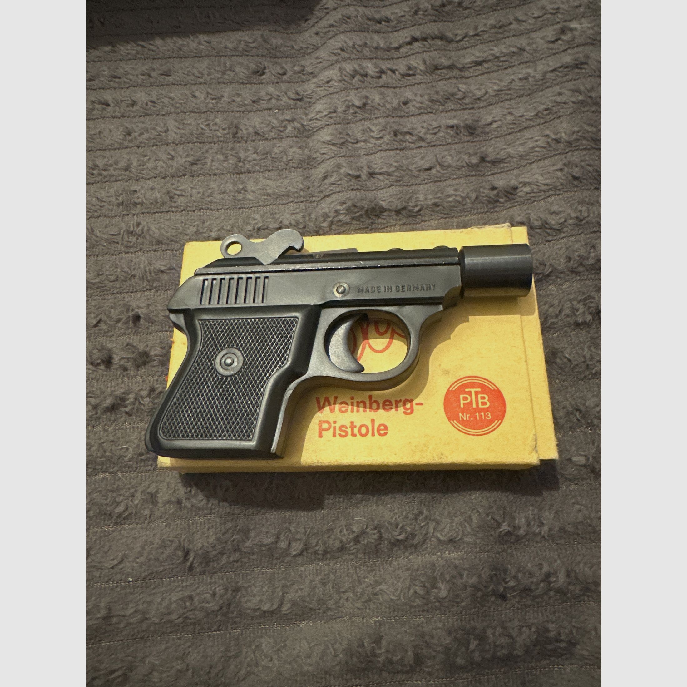 Record Weinberg-Pistole PTB 113 – Top Zustand mit Originalkarton