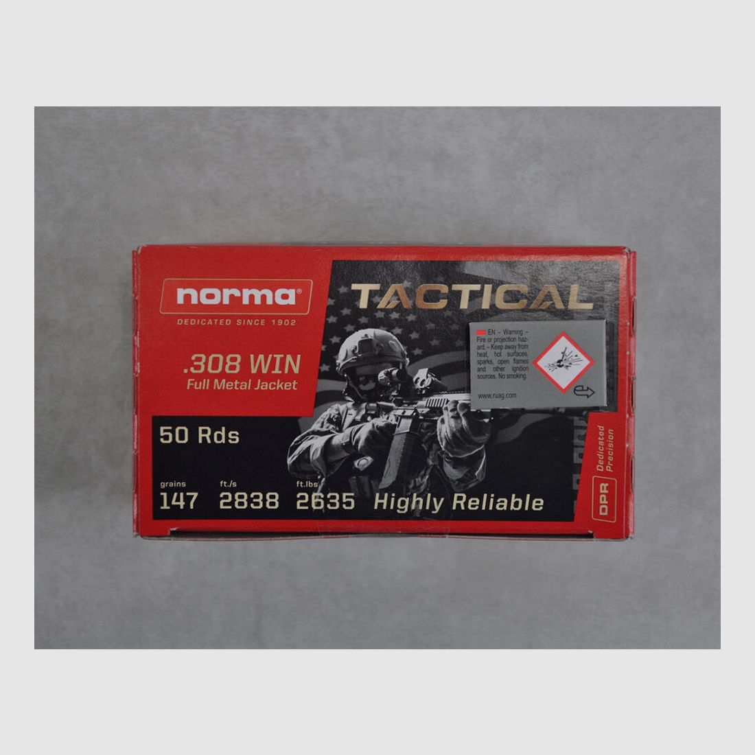 Norma Tactical FMJ .308 Win 147gr *800 pezzi*