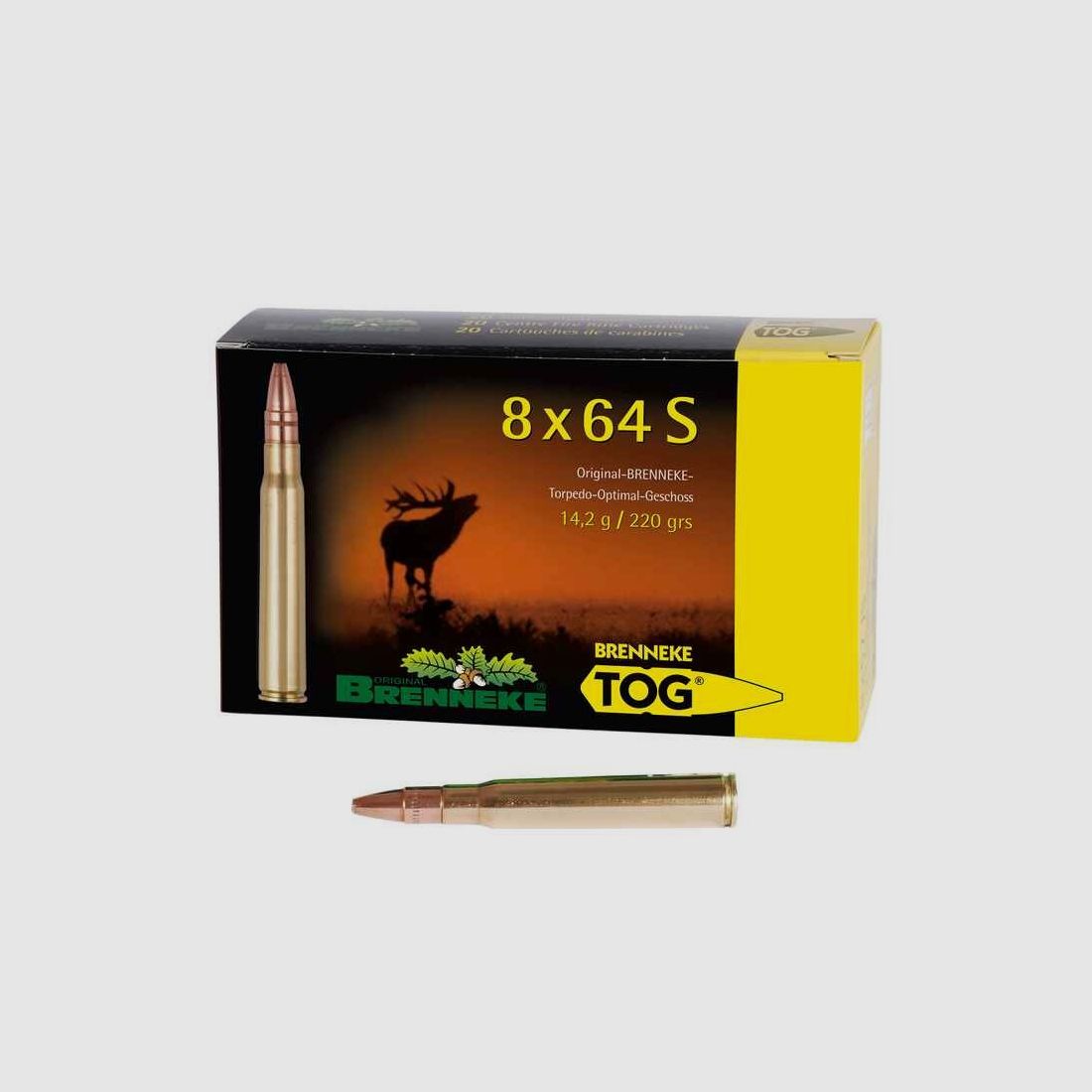 8x64 S TOG 14,2g/220grs. Brenneke