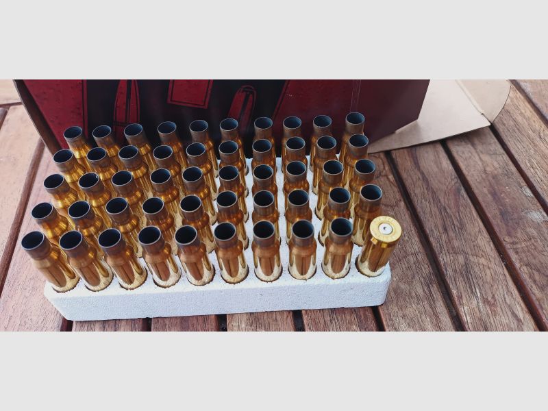 50 Hülsen .308 von Hornady 168gr BTHP Match