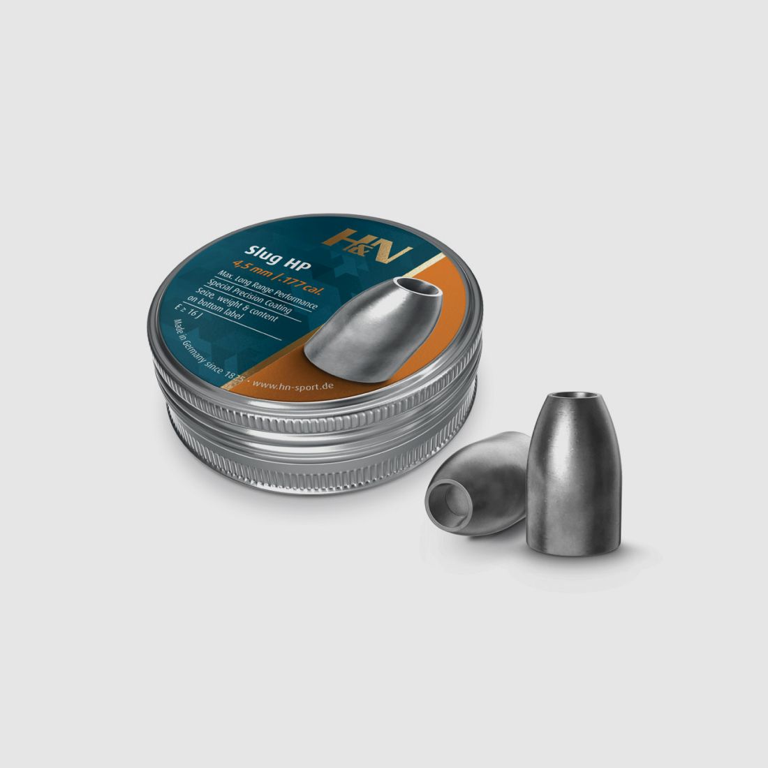 Hohlspitz Diabolos H&N Slug HP Kaliber 4,51 mm 0,65 g 10 gr glatt 400 StĂĽck