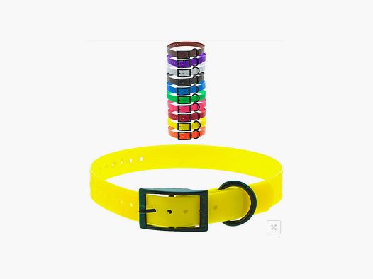 COLLIER CANIHUNT XTREME JAUNE 2.5x0.25x65cm boucle double