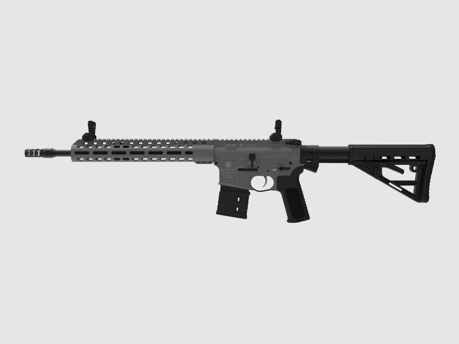 SCHMEISSER AR15 Dynamic – CERAKOTE GREY / .223 Rem. / 14,5″ | 370mm, immagine 2 di 2