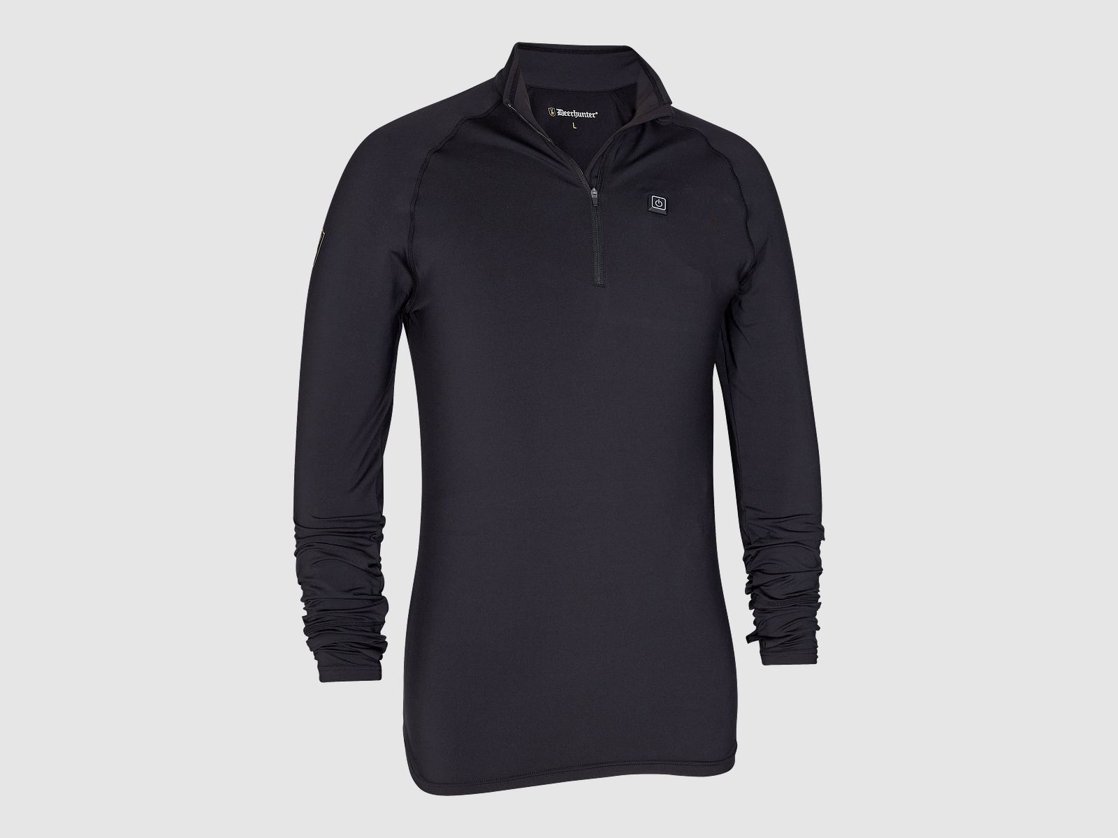 Deerhunter Heat Undershirt with zip-neck Black XS