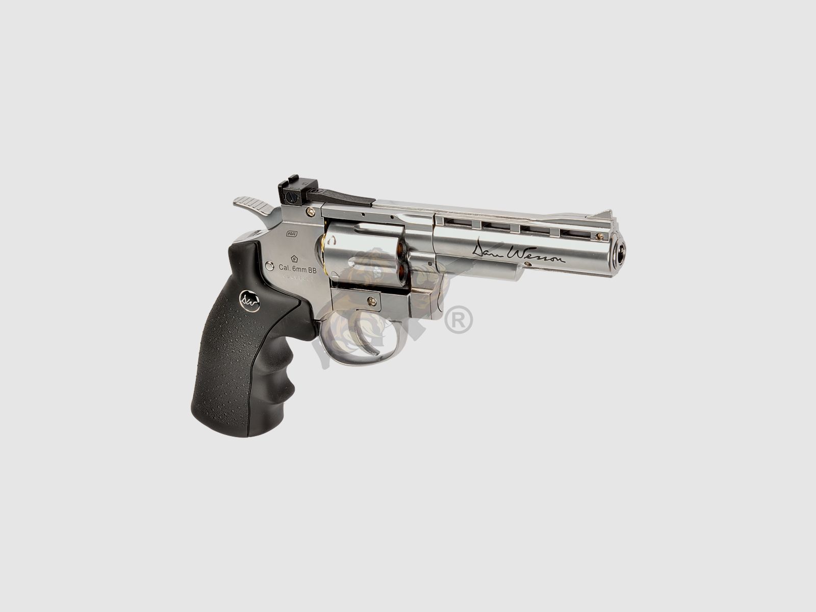 Dan Wesson Silver 4 Inch Revolver Full Metal Co2 -F-