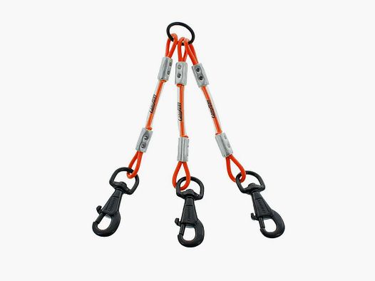 Acople redondo HUNTER – cable metálico – 3 mosquetones