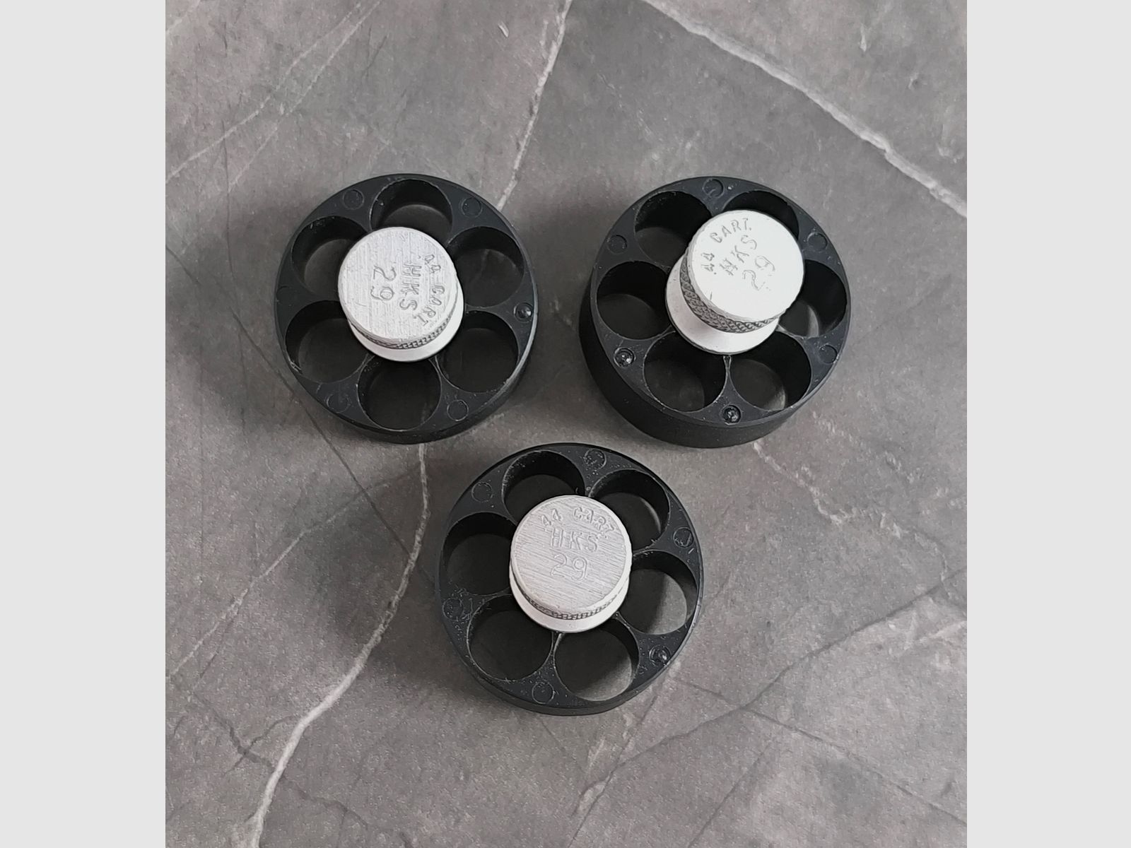 3x HKS 29-M Speedloader .44 Magnum / .44 Special – Accessoires revolver