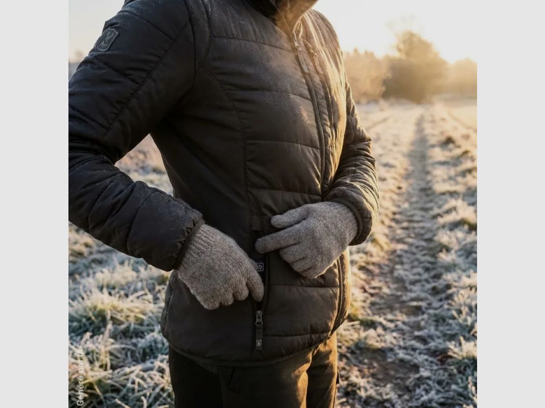 Damen Heizjacke Deerhunter braun gesteppte, Bild 9 von 16