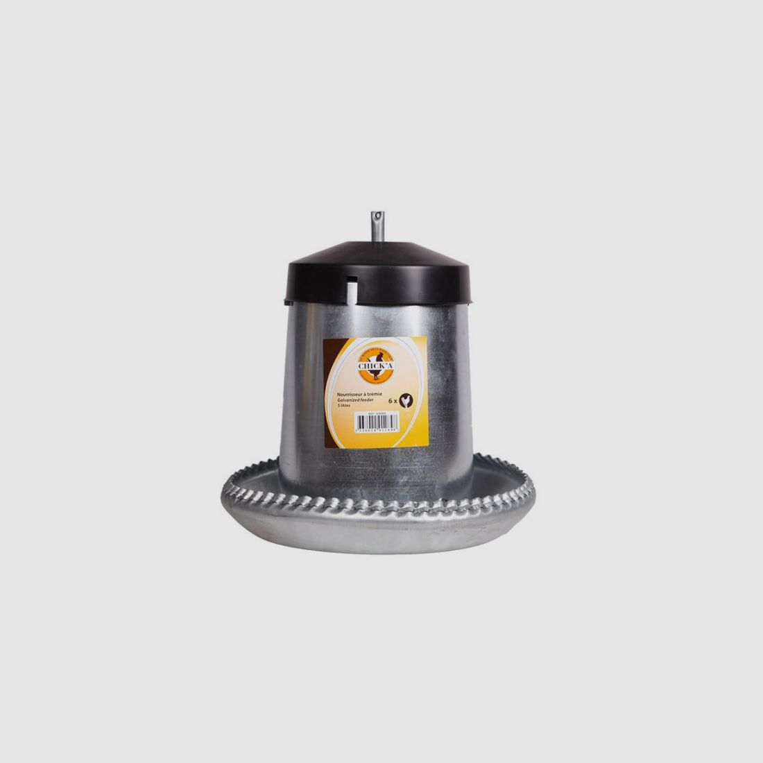 Emailierter Trichterfütterer 5 L für 6 Hühner, Bild 1 von 3