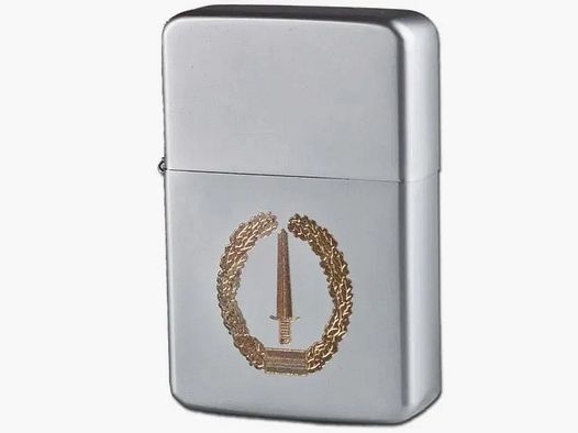 Encendedor desconocido Z-Plus Gas con grabado KSK