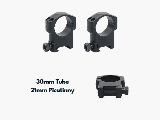 Anelli Picatinny Weaver VectorOptics da 30 mm 1,2 pollici profilo alto