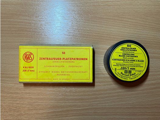.320 kort / 7mm knalpatronen RWS -Verzamelaar