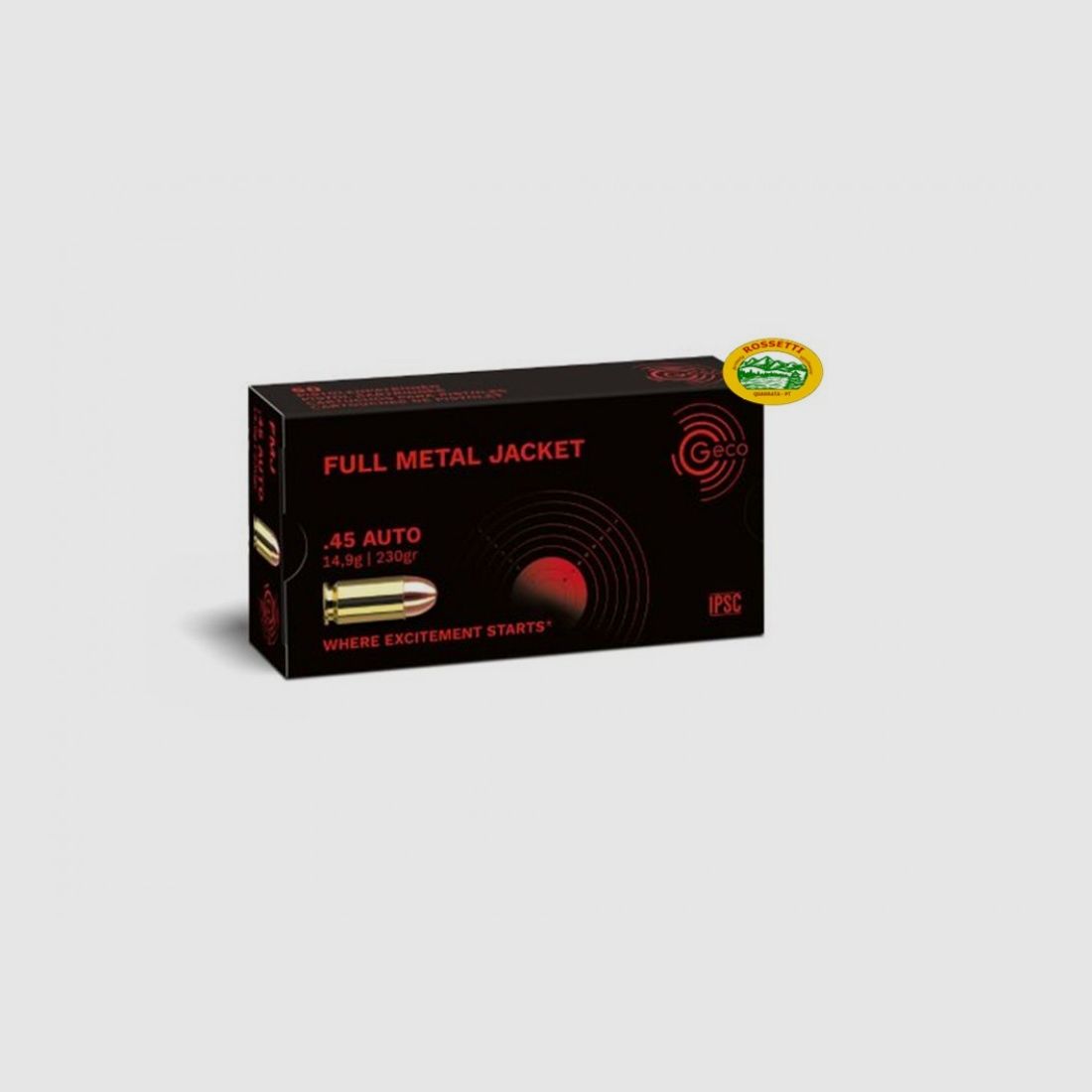 GECO Munition .45 ACP FMJ 230gr