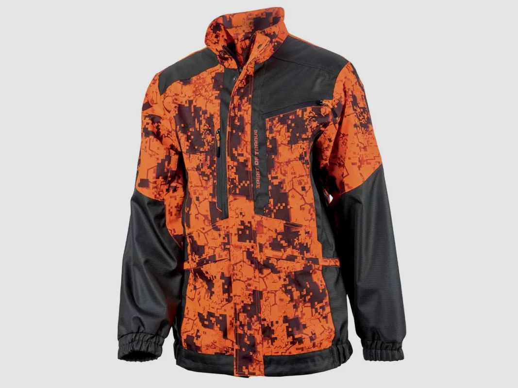 Damen Jagdweste Spirit Polyester Digital-Tarnung Orange XS bis 2XL, Bild 2 von 12
