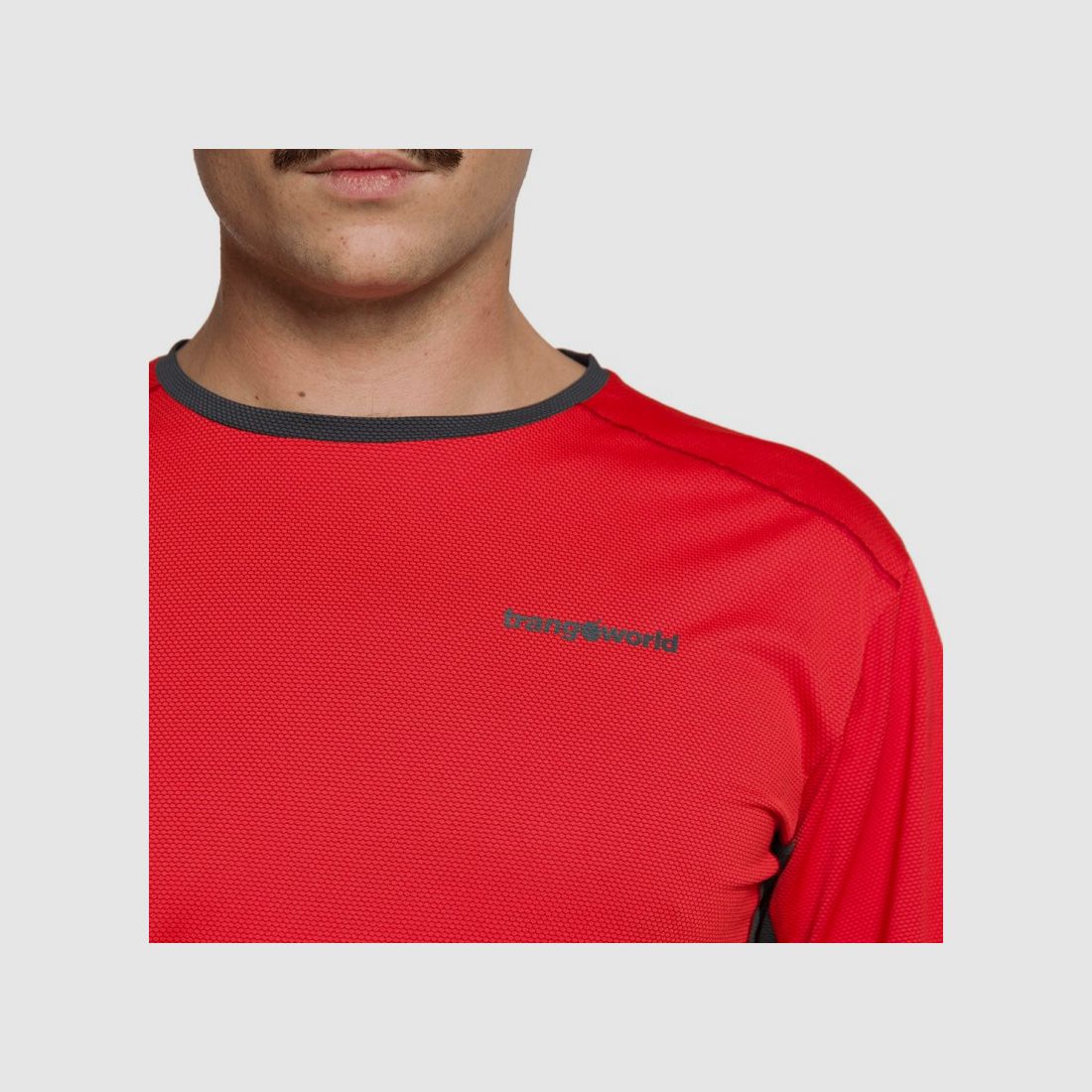Trangoworld T-SHIRT RITSEM ROT/ANTRAZIT, Bild 4 von 5