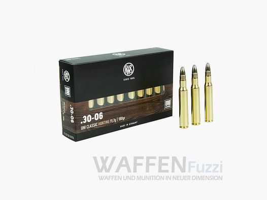 RWS Jagdmunition Kaliber .30-06 UNI Classic Geschoss 180gr