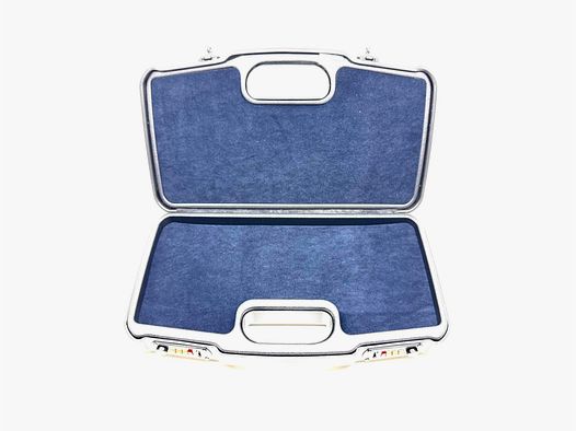 Negrini Lusso 2018TL Étui à Pistolet avec Serrure à Combinaison Bleu 355x170x65mm