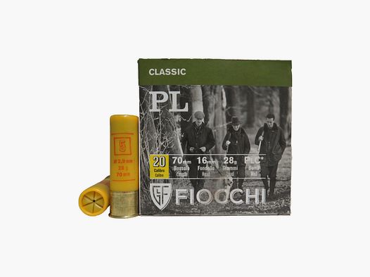 Fiocchi PL Patronen cal. 20/70 28 g Bleischrot 5