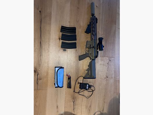 SMR16 10,5" -GEN.4- S-AEG MIT BEGADI CORE EFCS / MOSFET & PRO HOPUP & QD SILENCER - RAL (FREI AB 18 J.)