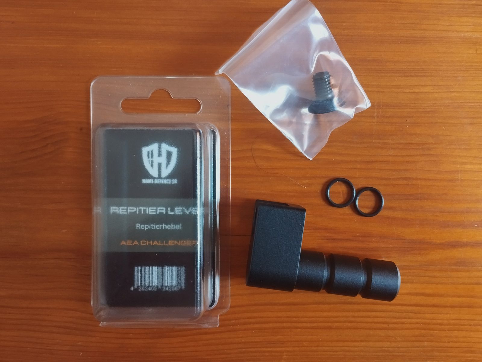 Repitierhebel / AEA Challenger Bullpup / Wangenauflage / Bottle Clamp