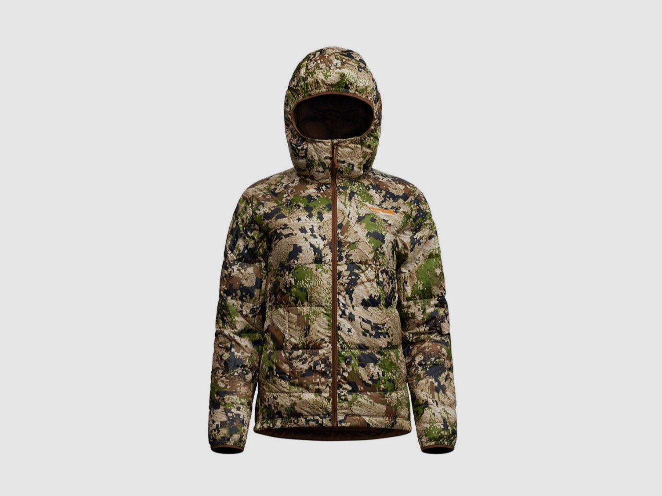 Damen Microdown Sitka Daunenjacke mit Kapuze Optifade Subalpine