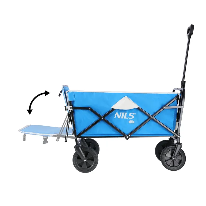 Chariot à main NC1606 Gris-Bleu 125L Nils Camp, image 3 sur 11