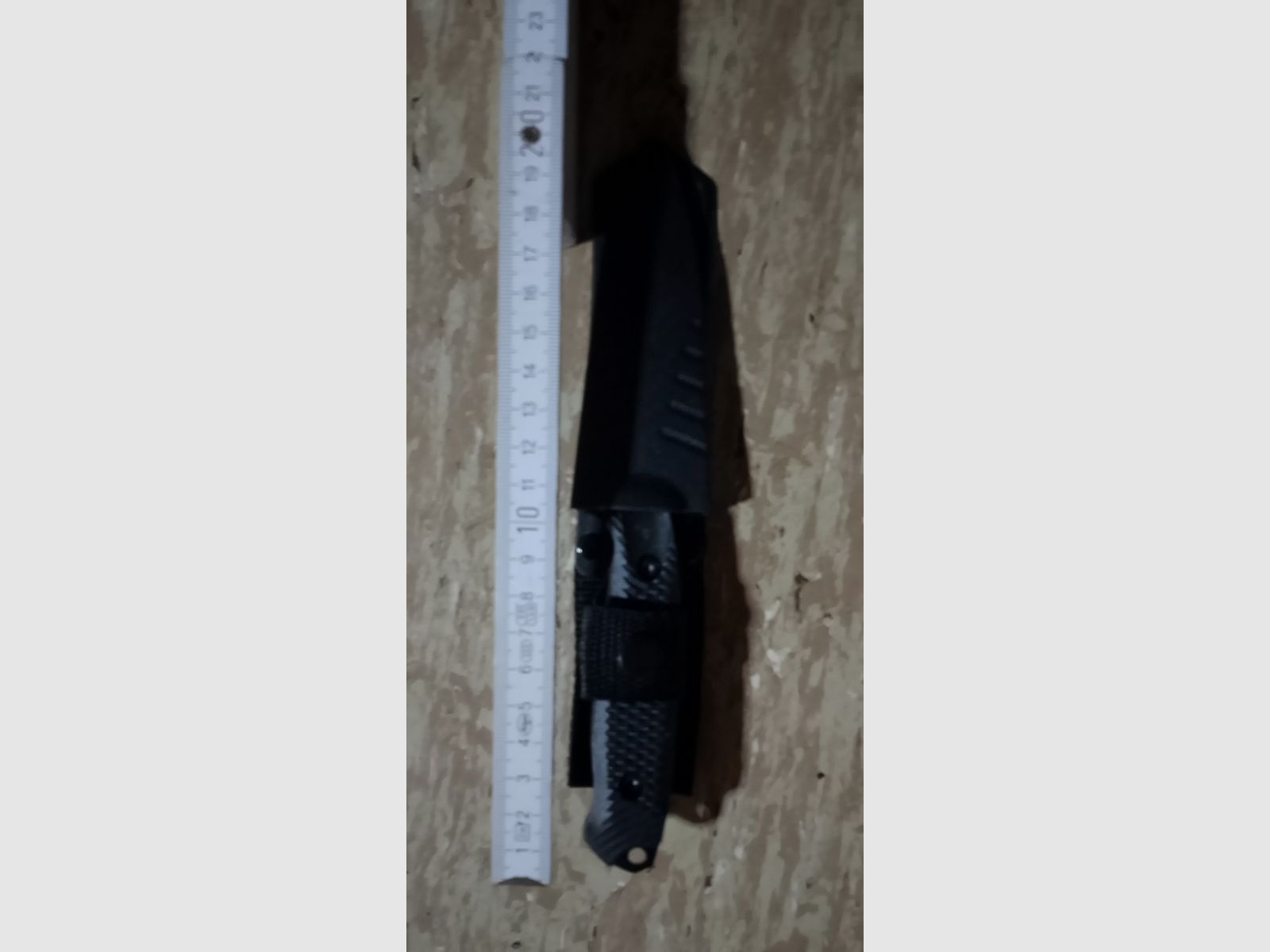 Outdoor Messer tauchen  stabiles Edelstahl Messer Camping klettern schwarz mit Messerscheide neuwertig aus Sammlung /2