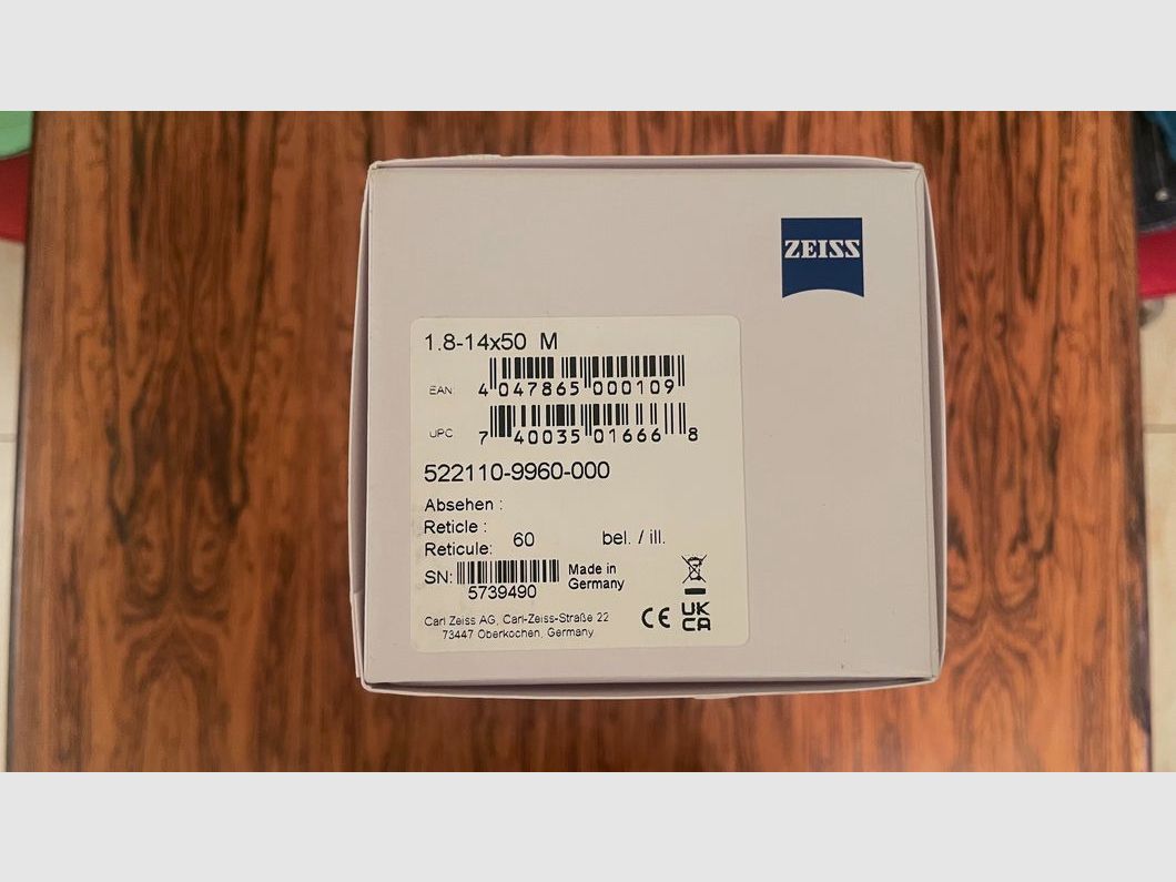Zeiss V8 1,8-14x50 M mit Absehen 60