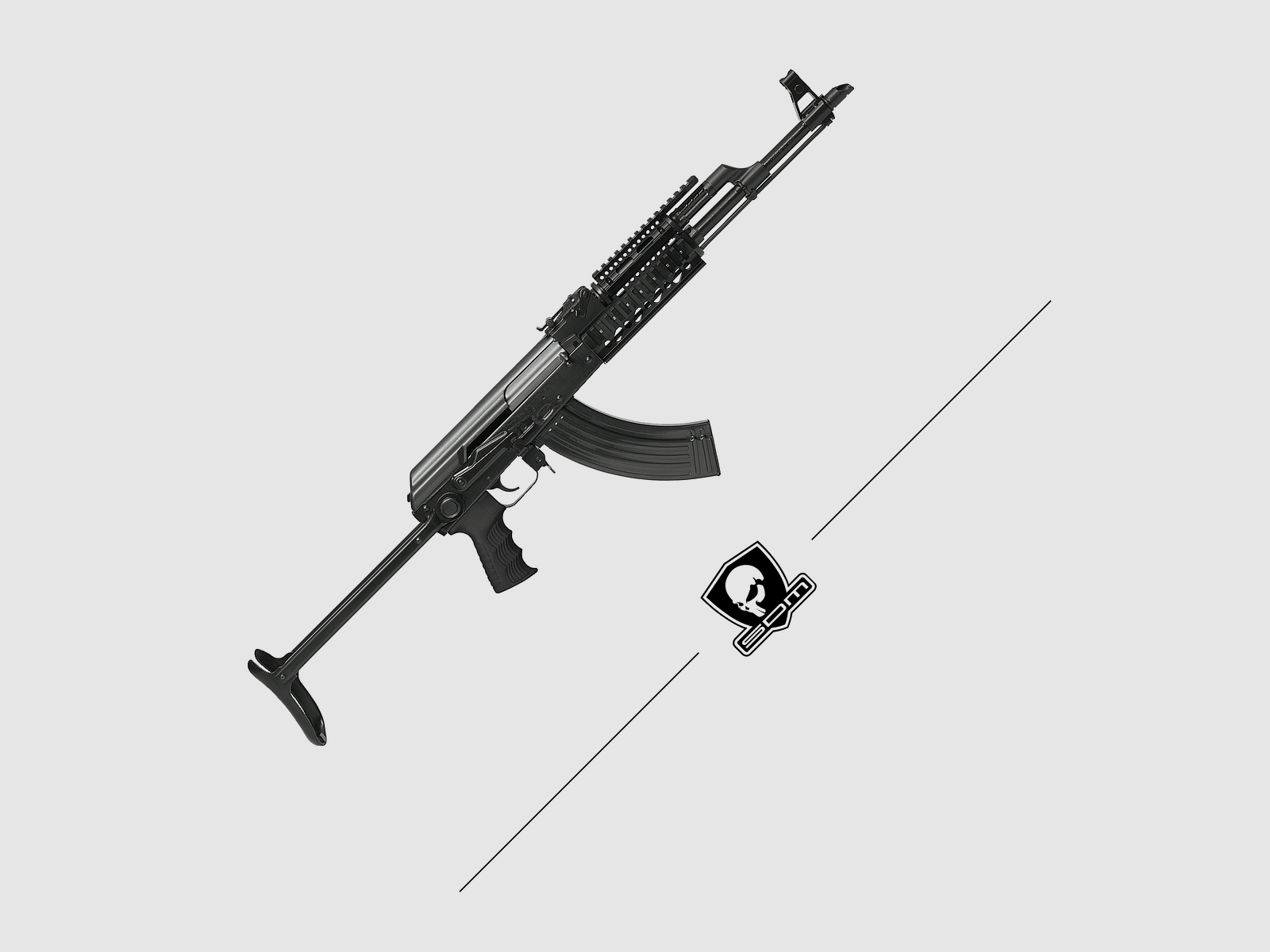 S.D.M. AKS-47 MEU-SOC 7.62X39MM BLACK
