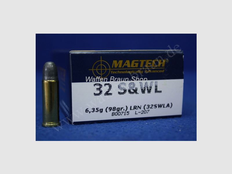 Magtech.32S&W LRN 98GRS A50 #32SWLA