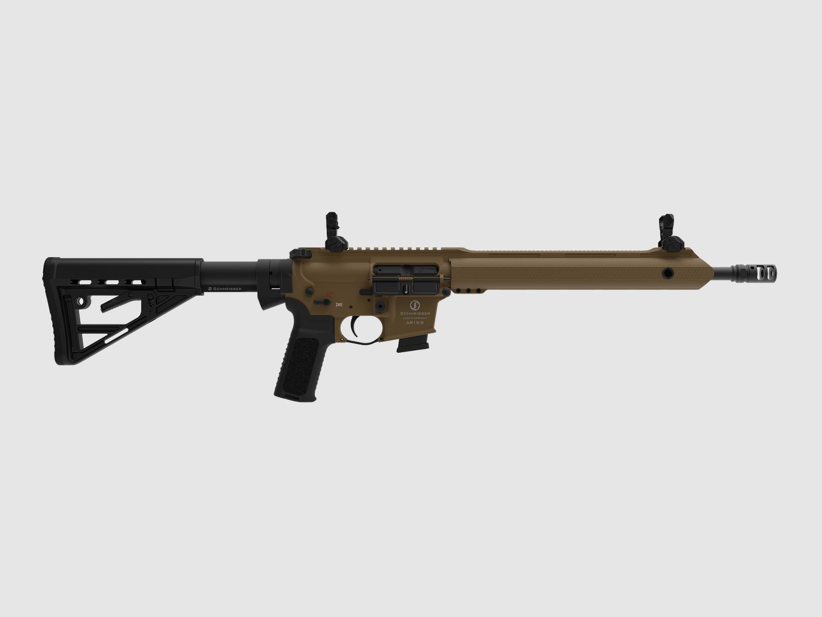 SCHMEISSER AR15-9 SPORT M – CERAKOTE FDE / 9x19 / 14,5" | 370mm