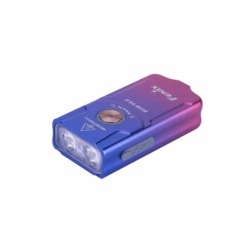 Keychain flashlight Fenix E03R V2.0 Nebula, limited offer