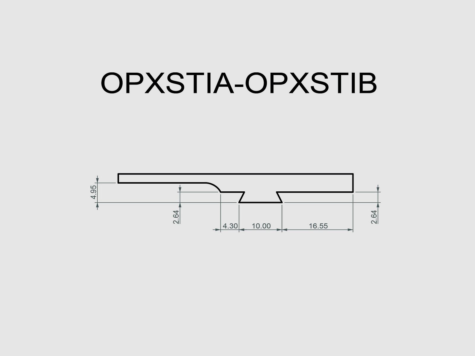 Dovetail base plate voor red dot (type A) voor STI 1911 - 1911 TROJAN - TONI SYSTEM * ITEM CODE OPXSTIA