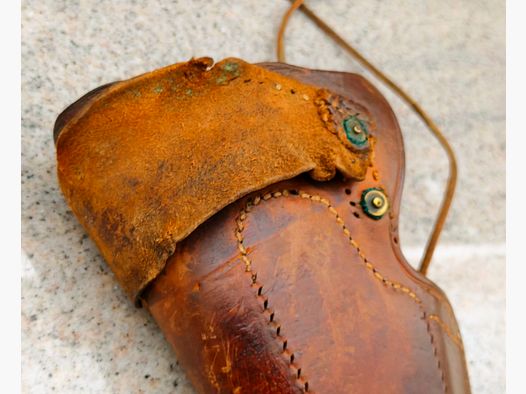 Old revolver holster