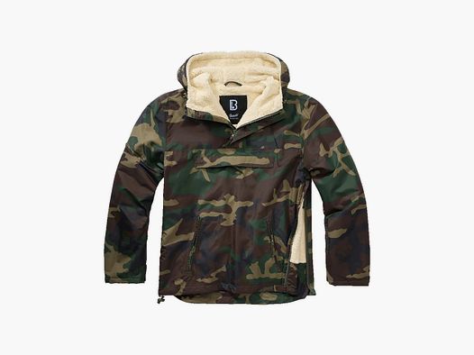Brandit Brandit Jacke Windbreaker Sherpa woodland