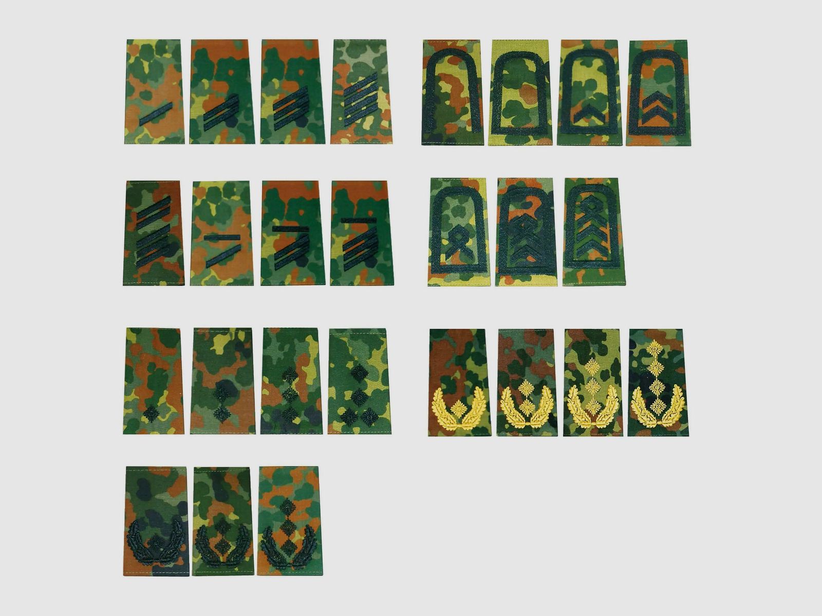 Unbekannt BW Rangabzeichen Heer Flecktarn