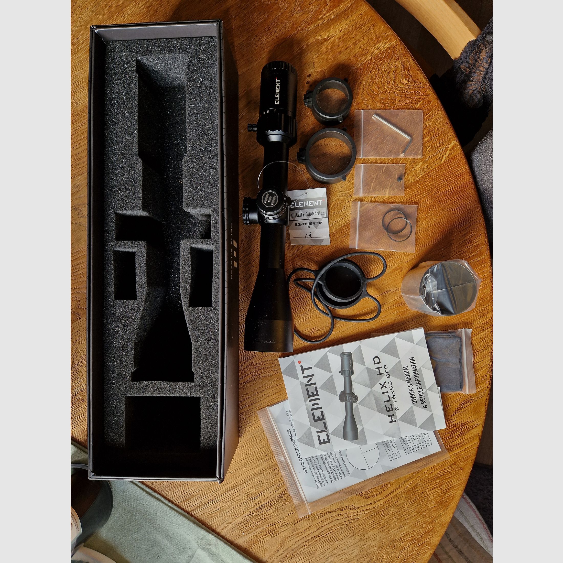 Element Optics Helix HD | 2-16x50 SFP RAPTR-1 MRAD Verlichte kruis - 1⁄10 MRAD