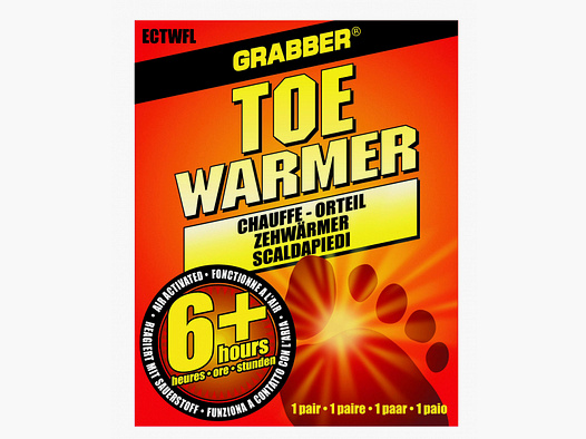 10 x GRABBER Zehenwärmer 1 Paar Wärmepads 6h Stunden 38 - 42° Grad Wärme Aktivkohle Eisen Salz NEU!