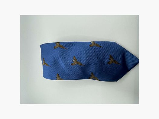 Robert Keyte cravatta 100% seta azzurro chiaro motivo pavone del cielo