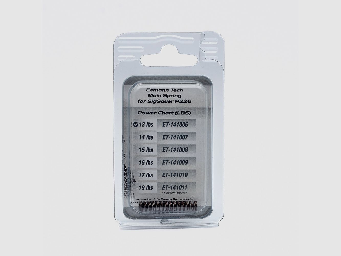 Resorte principal Eemann Tech para SigSauer P226, peso del resorte: 15 lbs, imagen 3 de 3