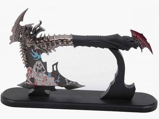 Hache de dragon fantastique avec support de table